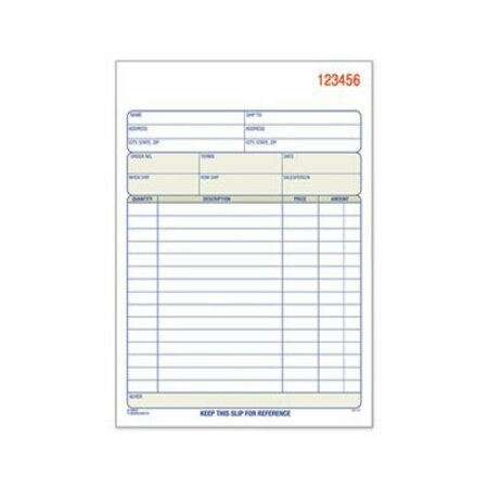 TOPS PRODUCTS TOPS, Sales Order Book, 5-9/16 X 7-15/16, Two-Part Carbonless, 50PK 46500